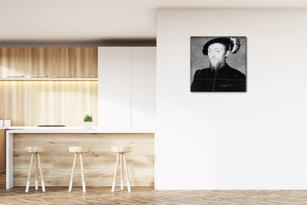Leinwandbild Stil von Corneille de Lyon - Portrait eines Mannes