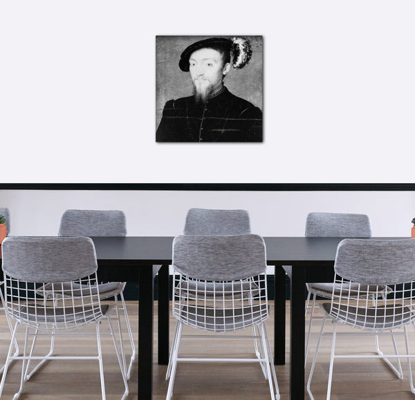 Leinwandbild Stil von Corneille de Lyon - Portrait eines Mannes