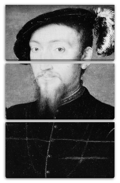 Leinwandbild Stil von Corneille de Lyon - Portrait eines Mannes