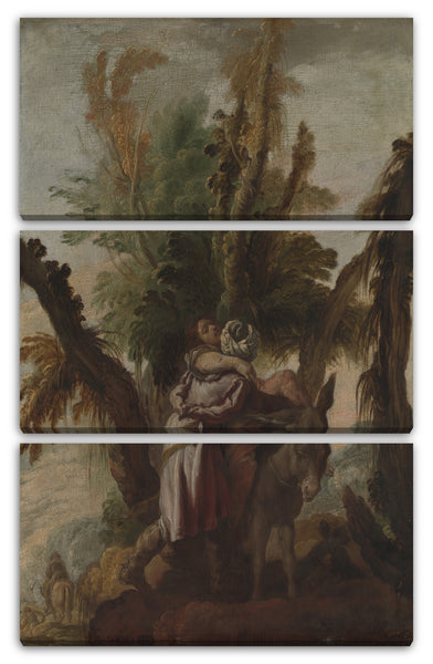 Leinwandbild Domenico Fetti zugeschrieben - Der barmherzige Samariter