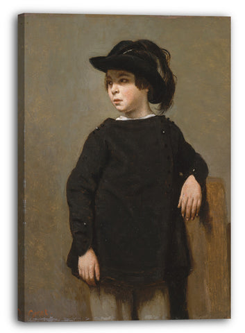 Leinwandbild Camille Corot - Porträt eines Kindes