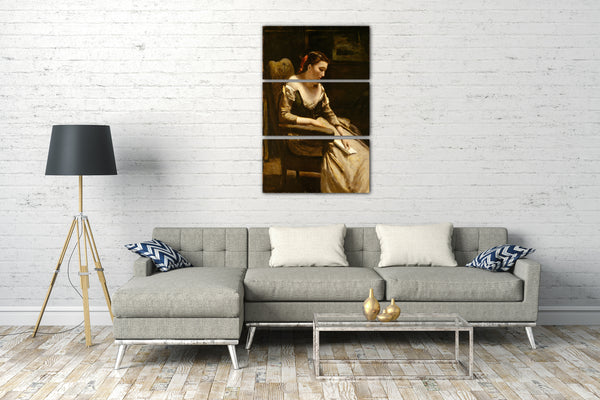 Leinwandbild Camille Corot - Der Buchstabe