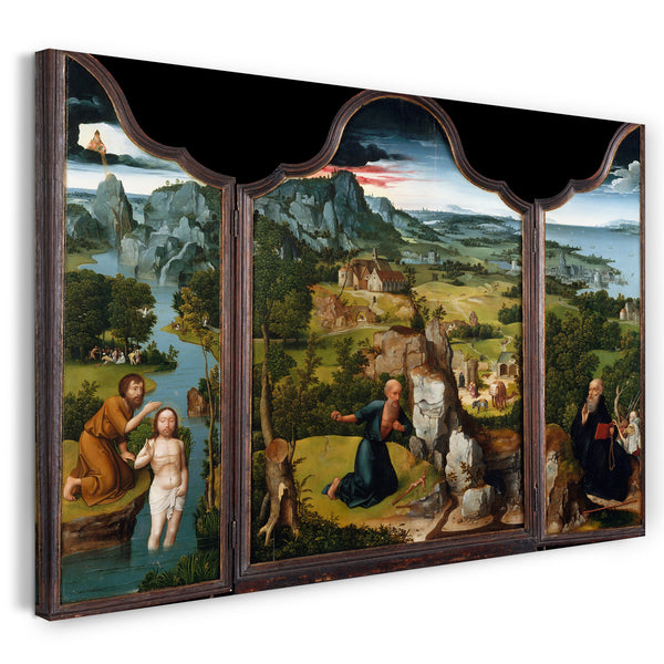 Leinwandbild Joachim Patinir - Die Buße des heiligen Hieronymus