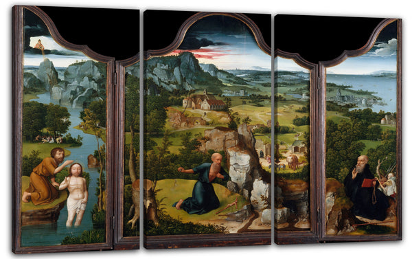 Leinwandbild Joachim Patinir - Die Buße des heiligen Hieronymus
