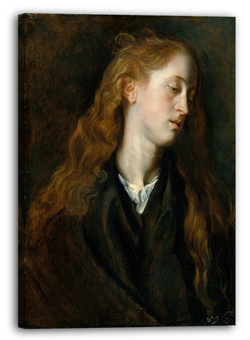Leinwandbild Anthony van Dyck - Studie Sie den Kopf einer jungen Frau