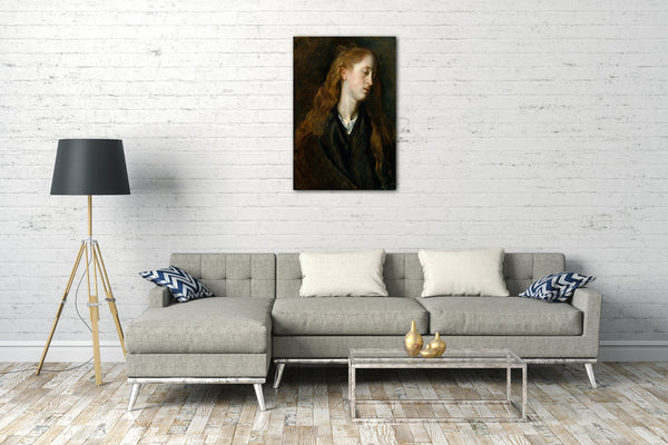 Leinwandbild Anthony van Dyck - Studie Sie den Kopf einer jungen Frau