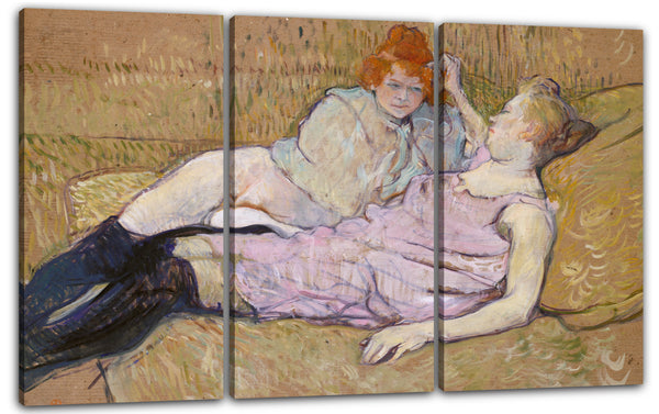 Leinwandbild Henri de Toulouse-Lautrec - Das Sofa