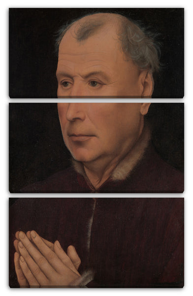 Leinwandbild Werkstatt von Robert Campin - Mann im Gebet