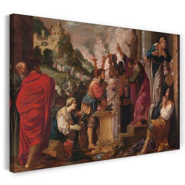 Leinwandbild Jacob Pynas - Paul und Barnabas in Lystra
