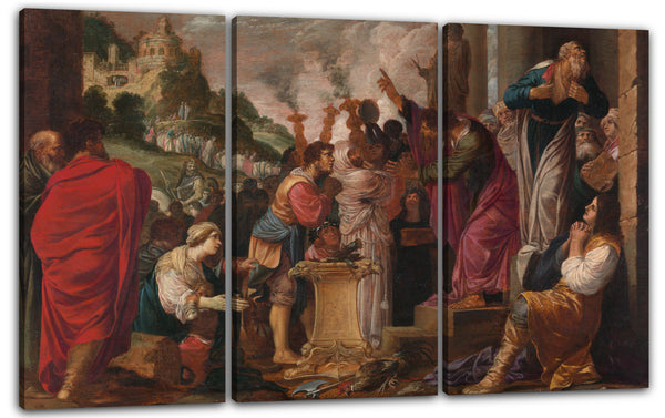 Leinwandbild Jacob Pynas - Paul und Barnabas in Lystra