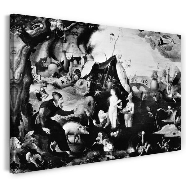 Leinwandbild Pieter Huys zugeschrieben - Die Versuchung des heiligen Antonius