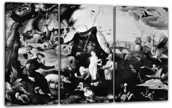 Leinwandbild Pieter Huys zugeschrieben - Die Versuchung des heiligen Antonius