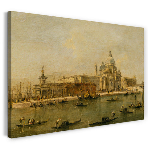 Leinwandbild Werkstatt von Francesco Guardi - Venedig: Die Dogana und Santa Maria della Salute