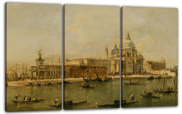 Leinwandbild Werkstatt von Francesco Guardi - Venedig: Die Dogana und Santa Maria della Salute