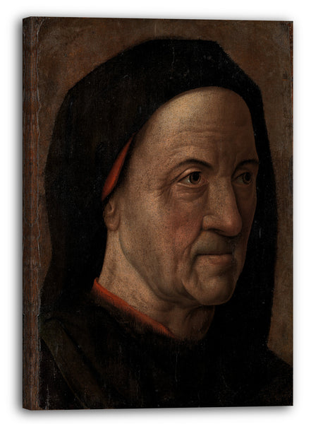 Leinwandbild Kreis von Hugo van der Goes - Portrait eines Mannes