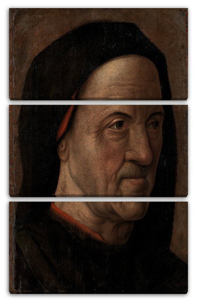 Leinwandbild Kreis von Hugo van der Goes - Portrait eines Mannes