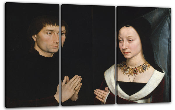 Leinwandbild Hans Memling - Tommaso di Folco Portinari (1428-1501); Maria Portinari (Maria Maddalena Baroncelli, geb. 1456)