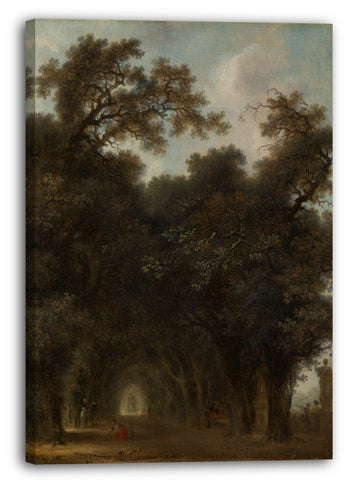 Leinwandbild Jean Honoré Fragonard - Eine schattige Allee