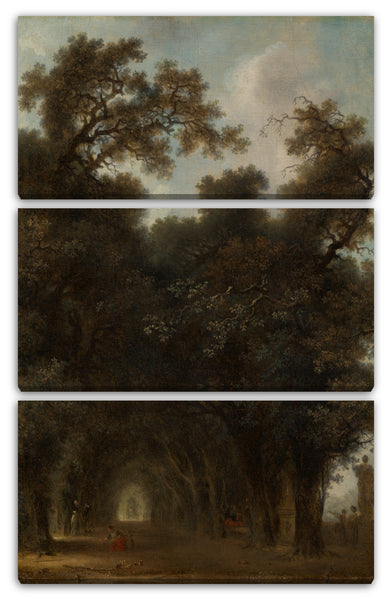 Leinwandbild Jean Honoré Fragonard - Eine schattige Allee