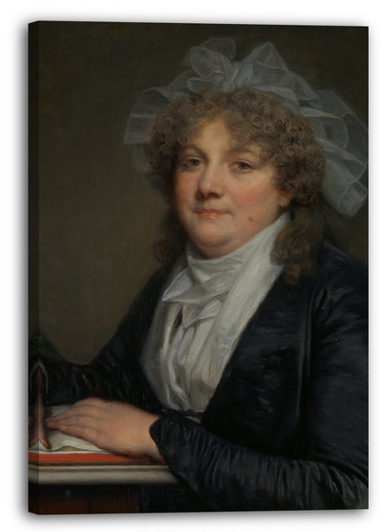 Leinwandbild Jean-Baptiste Greuze - Madame Jean-Baptiste Nicolet (Anne Antoinette Desmoulins, 1743-1817)