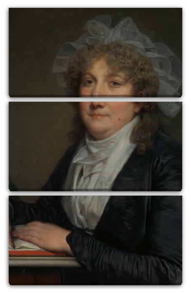 Leinwandbild Jean-Baptiste Greuze - Madame Jean-Baptiste Nicolet (Anne Antoinette Desmoulins, 1743-1817)