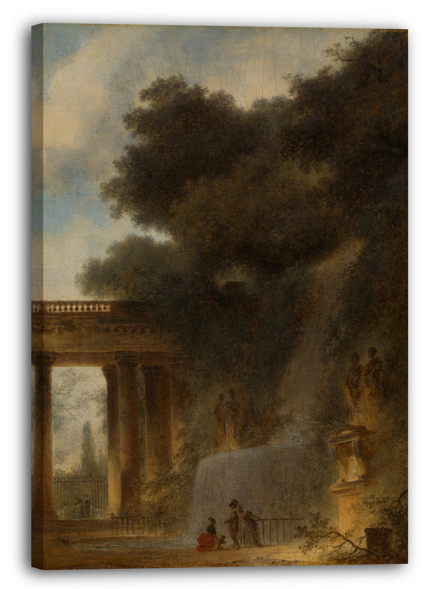 Leinwandbild Jean Honoré Fragonard - Die Kaskade