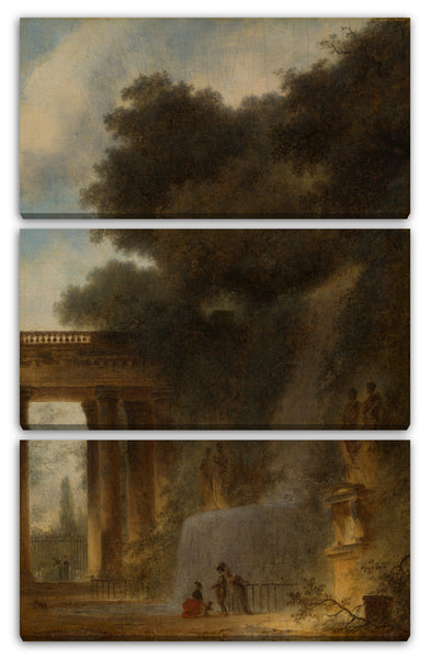 Leinwandbild Jean Honoré Fragonard - Die Kaskade