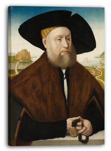 Leinwandbild Kopie nach Conrad Faber von Creuznach - Heinrich (?) Vom Rhein zum Mohren (1477-1536)