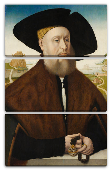 Leinwandbild Kopie nach Conrad Faber von Creuznach - Heinrich (?) Vom Rhein zum Mohren (1477-1536)