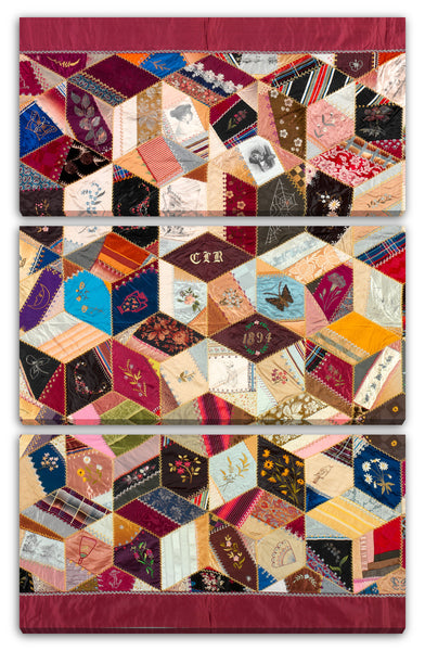 Leinwandbild Clara Louise Roscoe - Steppdecke, verrücktes Muster
