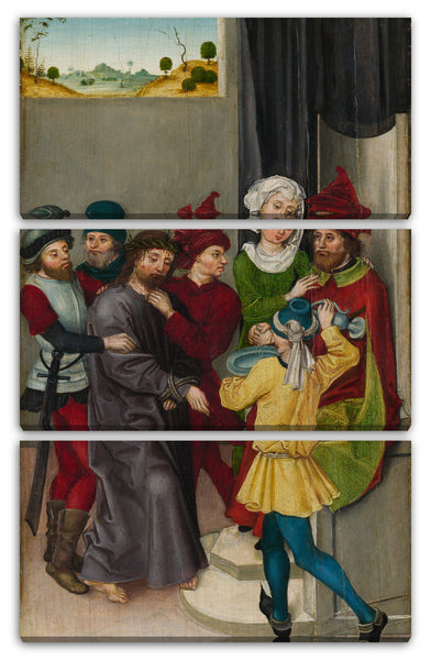 Leinwandbild Ludwig Schongauer - Christus vor Pilatus; Die Auferstehung