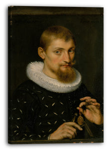 Leinwandbild Peter Paul Rubens - Portrait eines Mannes, möglicherweise ein Architekt oder ein Geograph