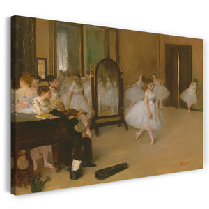 Leinwandbild Edgar Degas - Die Tanzklasse