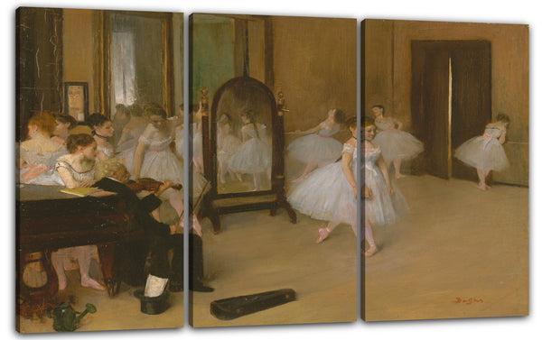 Leinwandbild Edgar Degas - Die Tanzklasse