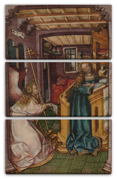 Leinwandbild Süddeutscher (Bayerischer?) Maler (1440-50) - Die Ankündigung