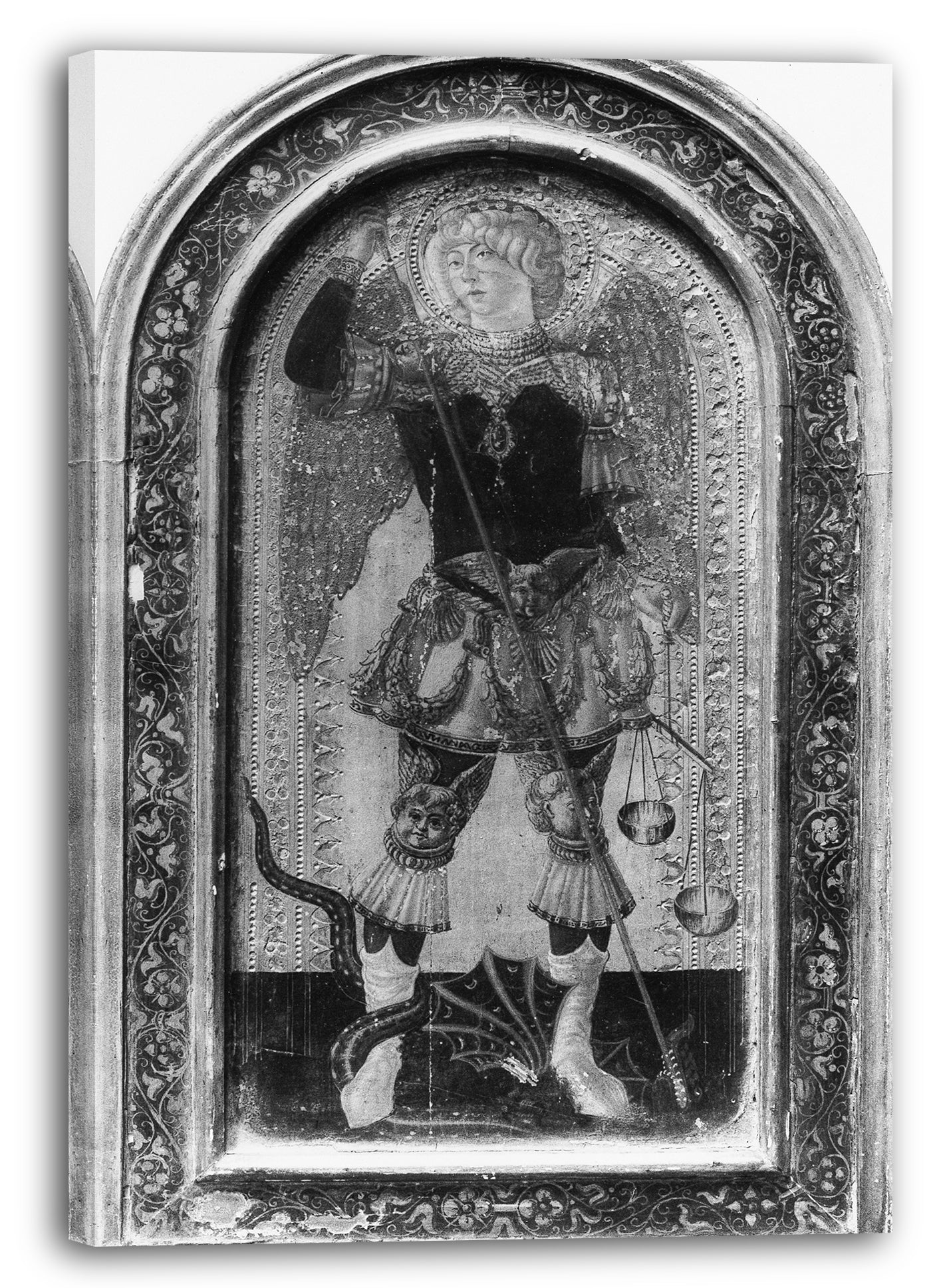 Leinwandbild Kopie nach Neroccio de 'Landi - Sankt Michael