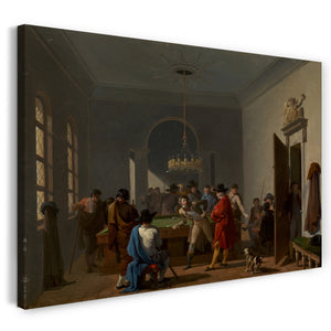 Leinwandbild Nicolas Antoine Taunay - Der Billardraum