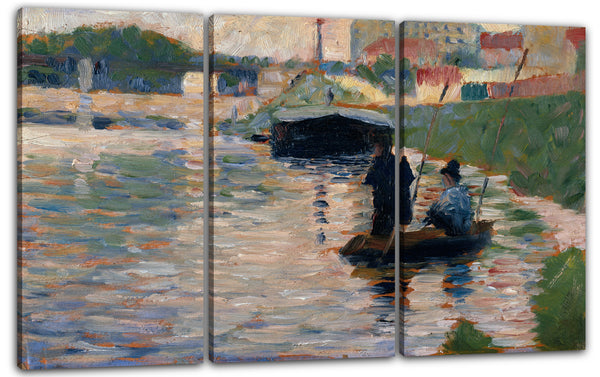 Leinwandbild Georges Seurat - Blick auf die Seine