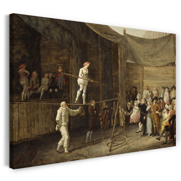 Leinwandbild Léonard Defrance - Der Seiltanz