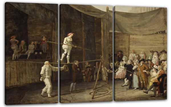 Leinwandbild Léonard Defrance - Der Seiltanz