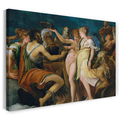 Leinwandbild Andrea Schiavone - Die Hochzeit von Amor und Psyche