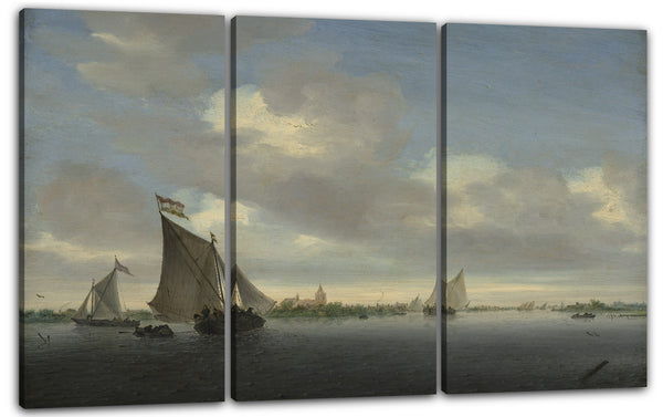 Leinwandbild Salomon van Ruysdael - Marine