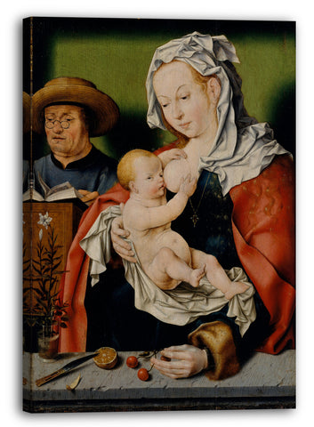 Leinwandbild Werkstatt von Joos van Cleve - Die Heilige Familie