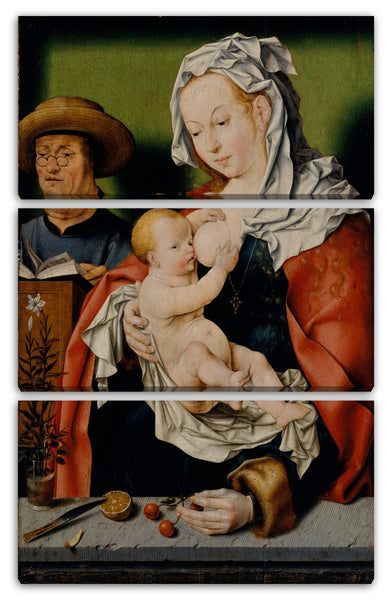 Leinwandbild Werkstatt von Joos van Cleve - Die Heilige Familie