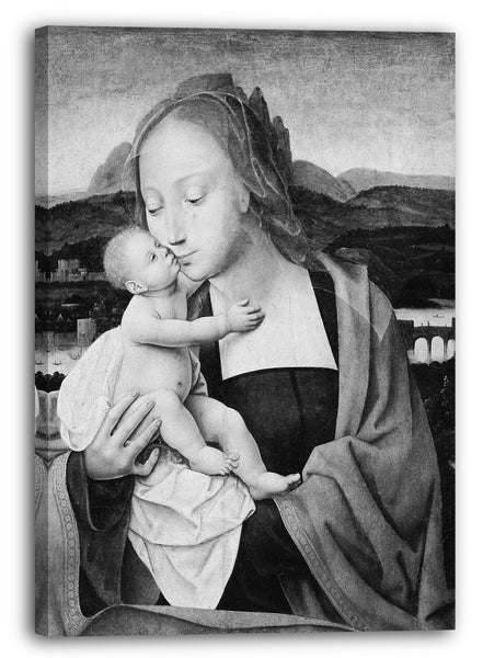 Leinwandbild Meister des Mansi Magdalen - Jungfrau und Kind