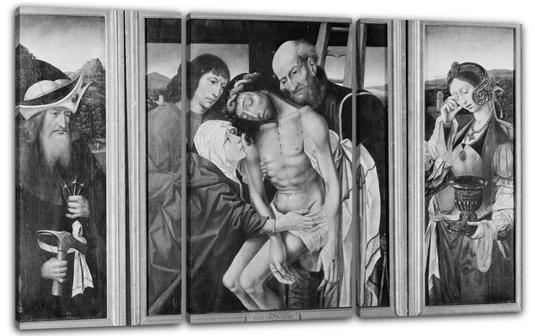Leinwandbild Meister des Heiligen Blutes - Der Abstieg vom Kreuz