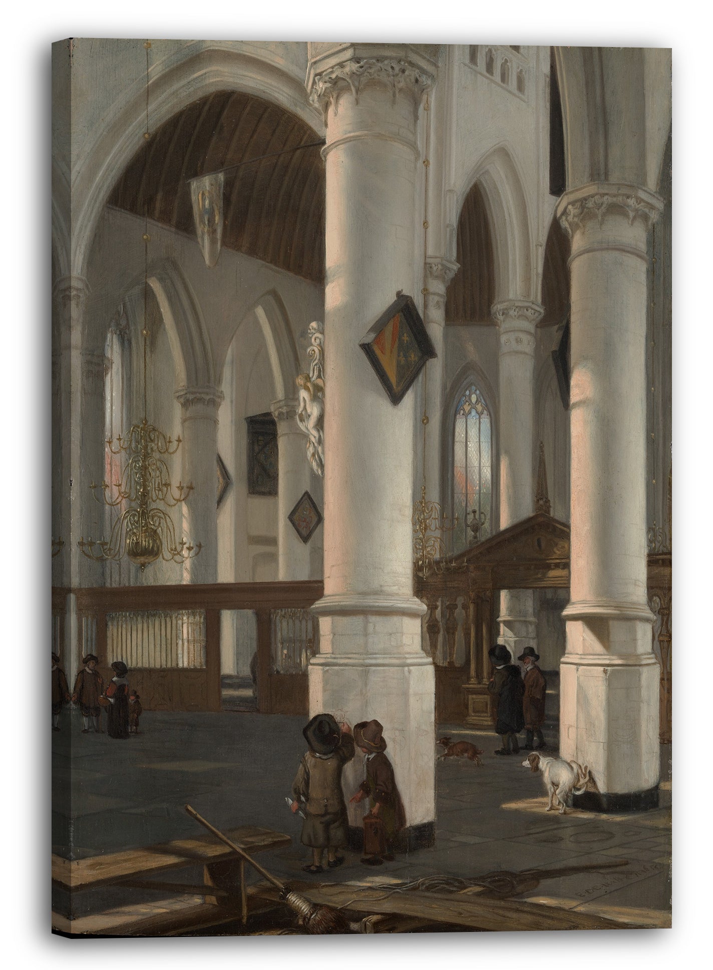 Leinwandbild Emanuel de Witte - Innenraum des Oude Kerk, Delft