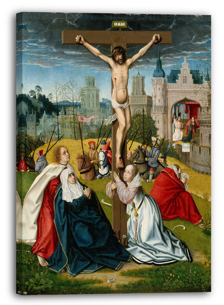 Leinwandbild Jan Provost zugeschrieben - Die Kreuzigung