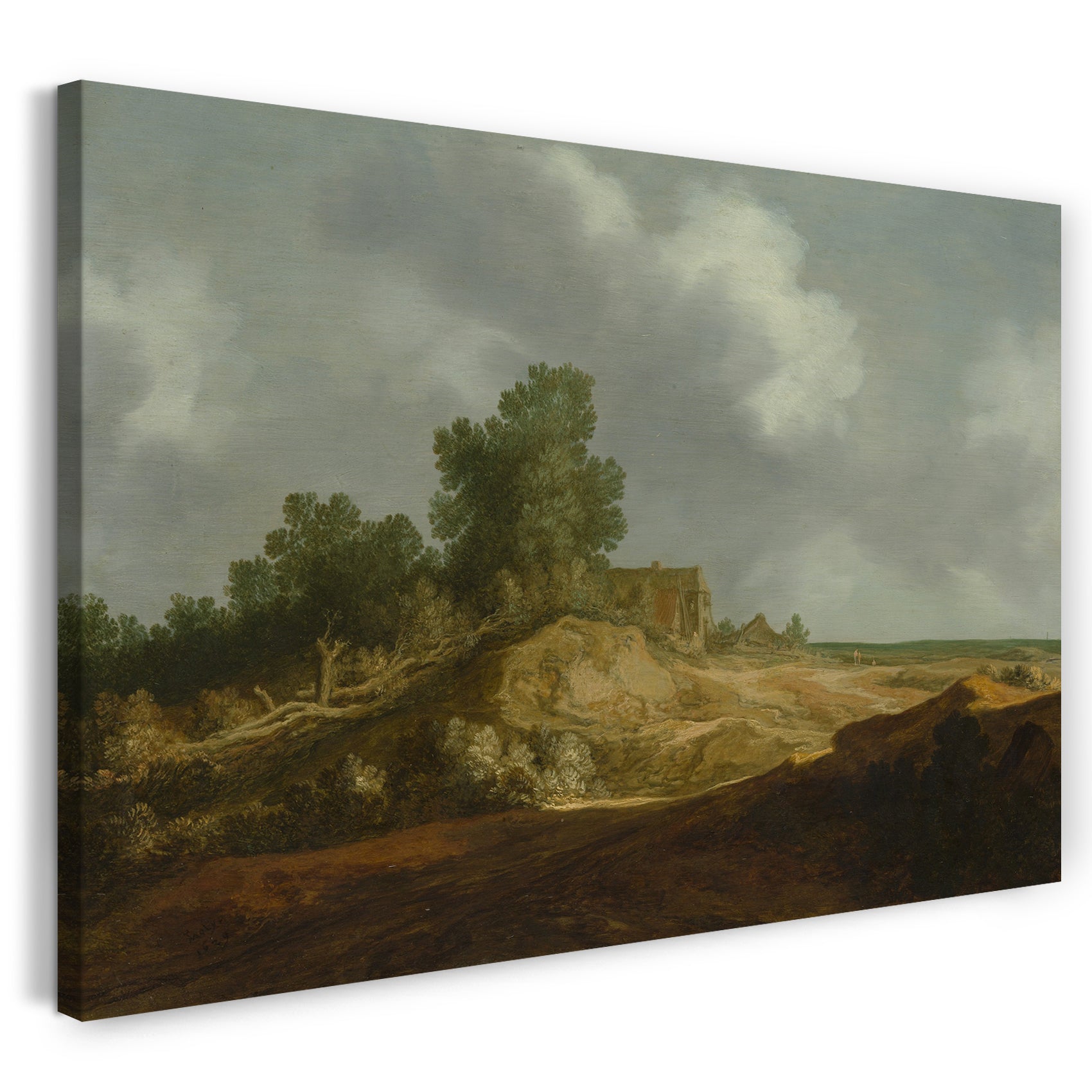 Leinwandbild Pieter de Molijn - Landschaft mit einem Landhaus