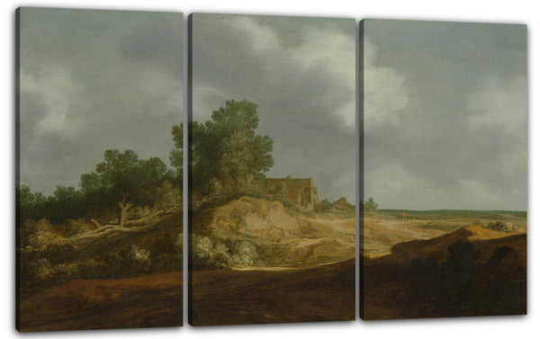 Leinwandbild Pieter de Molijn - Landschaft mit einem Landhaus